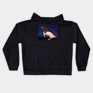 Agouti Hooded Rat Stargazing Kids Hoodie